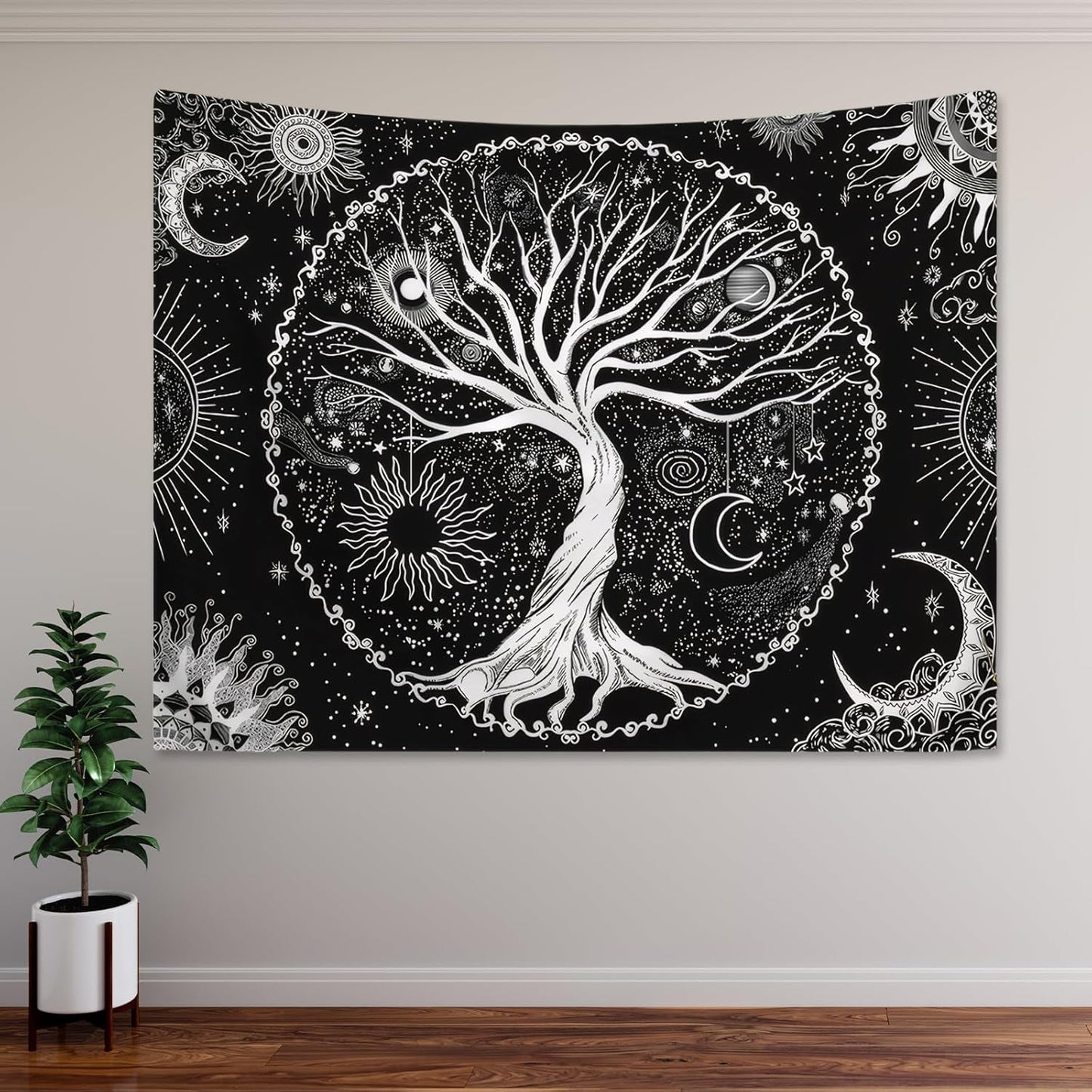 Tapiserie copac viata sun moon Casa - Accesorii si Decoratiuni Naty Shop