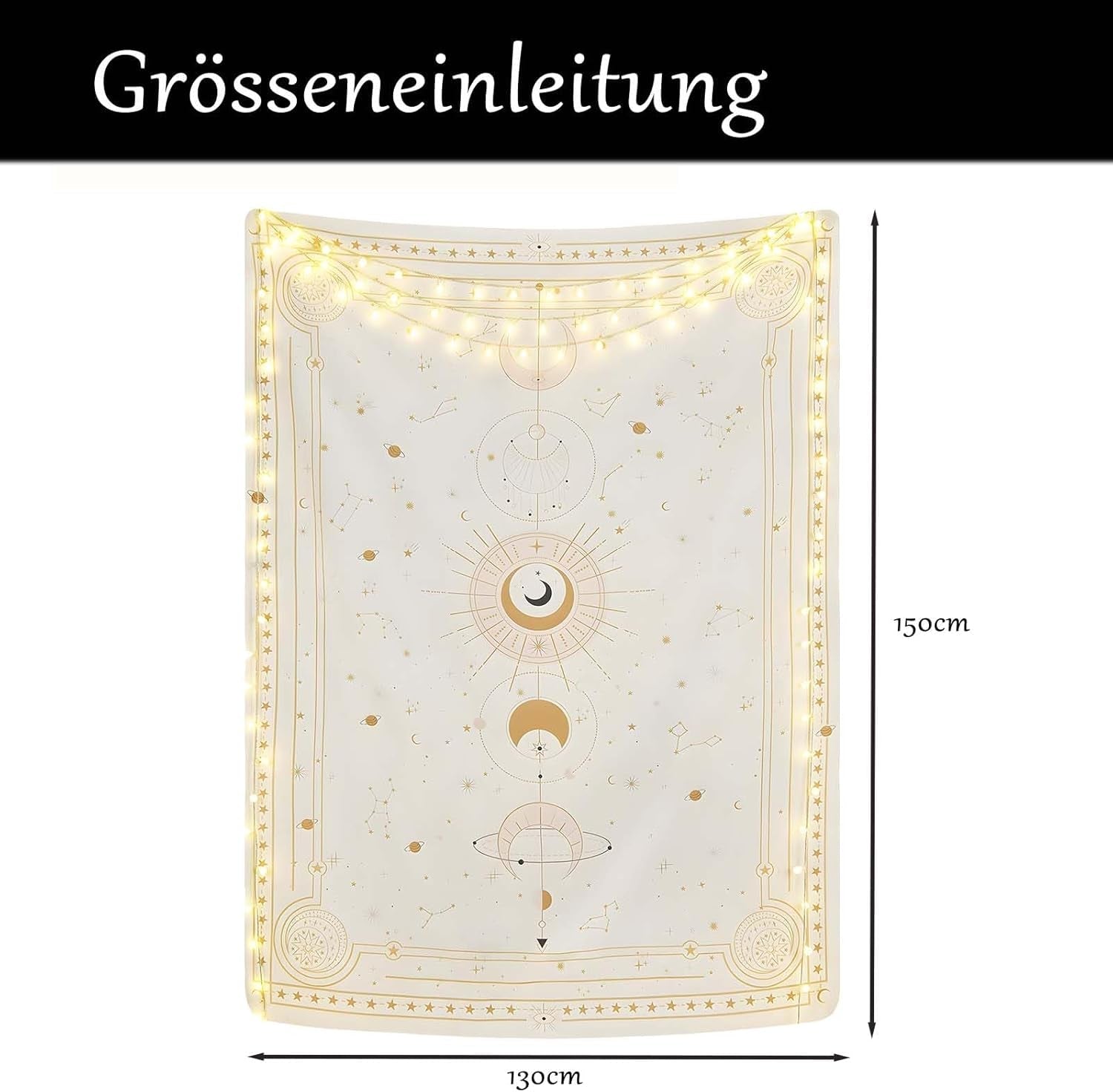 Tapiserie fazele lunii mister constelatie Casa - Accesorii si Decoratiuni Naty Shop