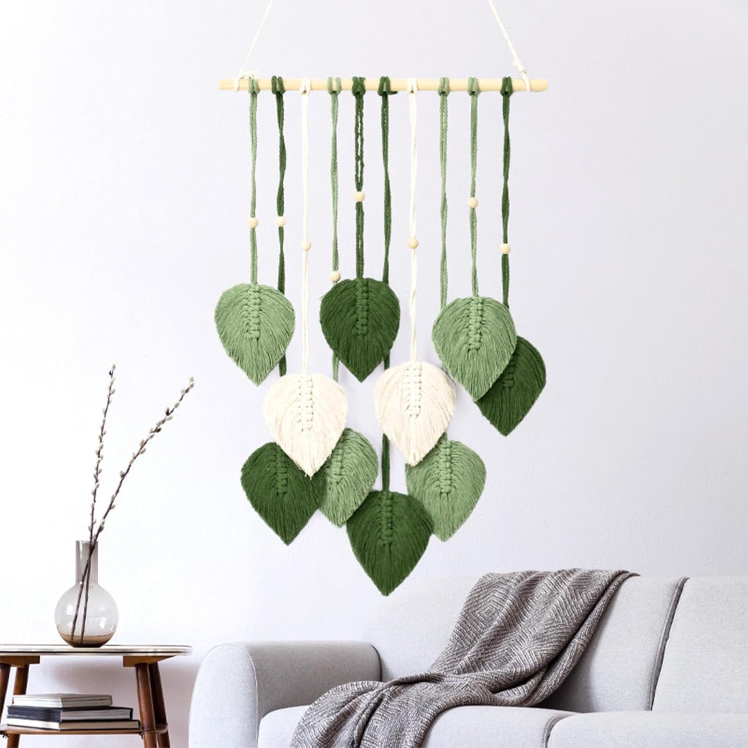 Tapiserie franghie bumbac facuta manual plante decorative nunta Casa - Accesorii si Decoratiuni Naty Shop Default Title