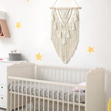 Tapiserie geometric tesute bej bumbac arta Casa - Accesorii si Decoratiuni Naty Shop