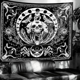 Tapiserie gothic halloween banner negru alb Casa - Accesorii si Decoratiuni Naty Shop Default Title