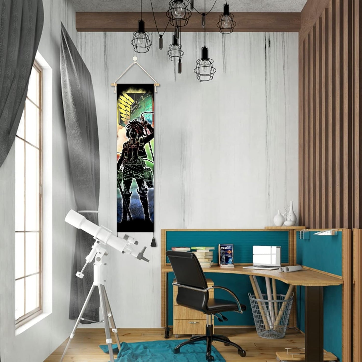 Tapiserie hanging canvas wall art pictura caractere japoneze Casa - Accesorii si Decoratiuni Naty Shop