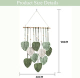 Tapiserie hanging handmade tesute frunze pana Casa - Accesorii si Decoratiuni Naty Shop