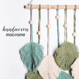 Tapiserie hanging handmade tesute frunze pana Casa - Accesorii si Decoratiuni Naty Shop