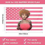 Tapiserie ice spice flag pink steaguri Casa - Accesorii si Decoratiuni Naty Shop