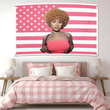 Tapiserie ice spice flag pink steaguri Casa - Accesorii si Decoratiuni Naty Shop