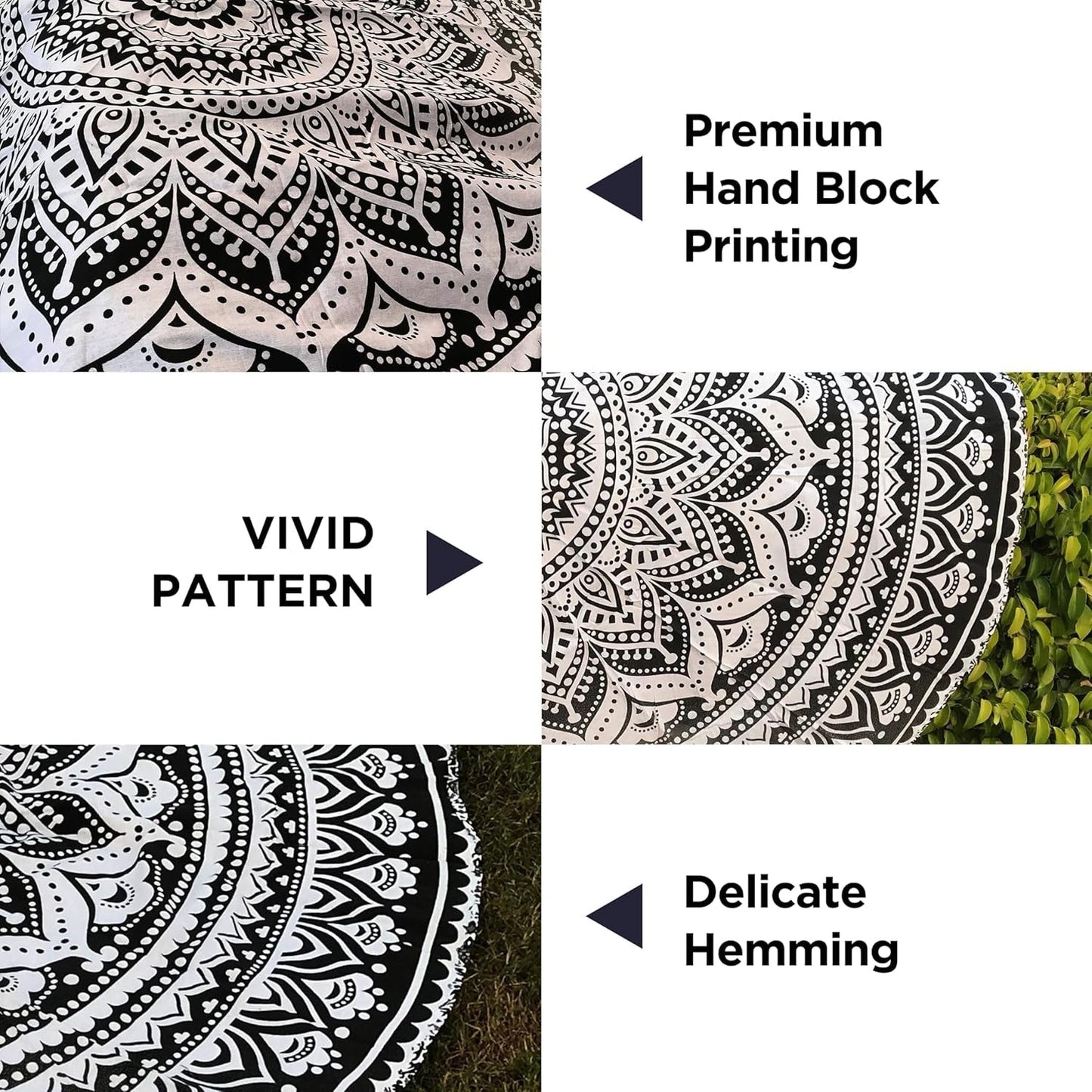 Tapiserie india beach towel round mandala hippielarge indian Casa - Accesorii si Decoratiuni Naty Shop
