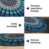 Tapiserie india prosop plaja rotund mandala hippielarge indian Casa - Accesorii si Decoratiuni Naty Shop