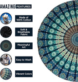Tapiserie india prosop plaja rotund mandala hippielarge indian Casa - Accesorii si Decoratiuni Naty Shop