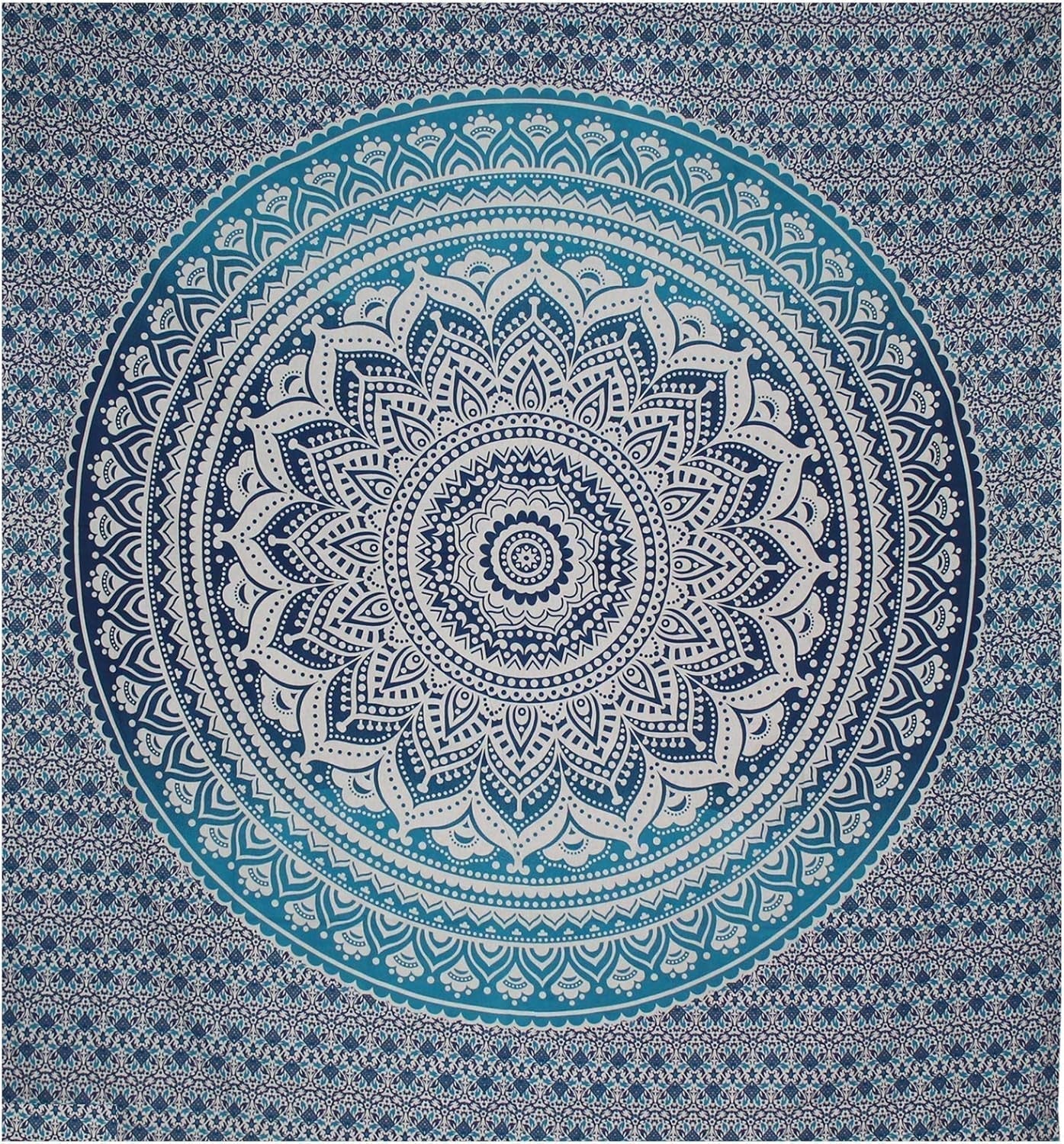Tapiserie indiana mandala albastru estetica decorarea camerei Casa - Accesorii si Decoratiuni Naty Shop