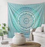 Tapiserie indiana mandala verde decorare estetica decorarea Casa - Accesorii si Decoratiuni Naty Shop Default Title