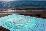 Tapiserie indiana mandala verde decorare estetica decorarea Casa - Accesorii si Decoratiuni Naty Shop