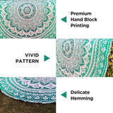 Tapiserie indiana mandala verde decorare estetica decorarea Casa - Accesorii si Decoratiuni Naty Shop