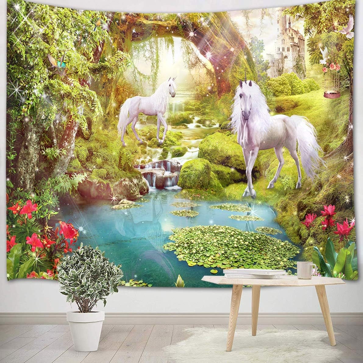 Tapiserie japoneza panza red cherry blossoms sun wall Casa - Accesorii si Decoratiuni Naty Shop Multi 11 235L X 180B Cm