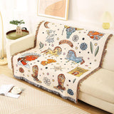 Tapiserie lumisyne double sided bumbac tesute patura arunca Casa - Accesorii si Decoratiuni Naty Shop Vestul sălbatic