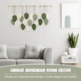Tapiserie mare art woven handmade tassel leaf Casa - Accesorii si Decoratiuni Naty Shop