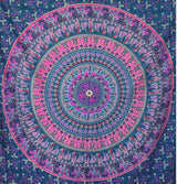 Tapiserie momomus mandala bumbac colorat desene orientale Casa - Accesorii si Decoratiuni Naty Shop Violet A 210L X 230B Cm