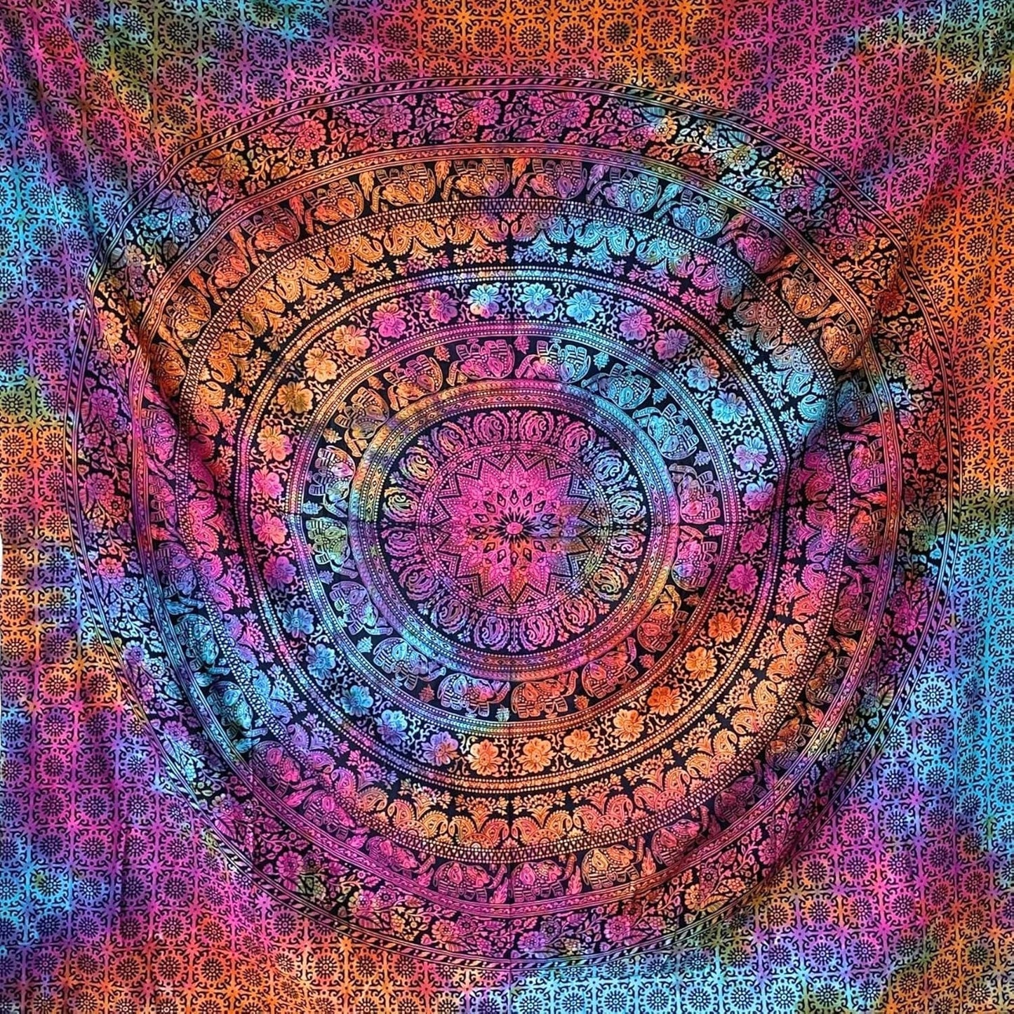 Tapiserie momomus mandala hippie sau psychedelic xxl Casa - Accesorii si Decoratiuni Naty Shop Multicolor 16 230L X 210B Cm