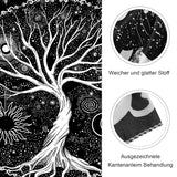 Tapiserie negru alb copac viata tapiserii faze luna Casa - Accesorii si Decoratiuni Naty Shop