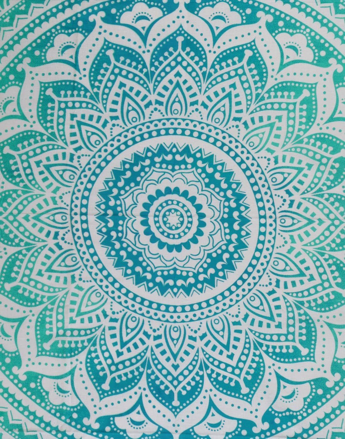 Tapiserie rajrang mandala bumbac verde mare Casa - Accesorii si Decoratiuni Naty Shop
