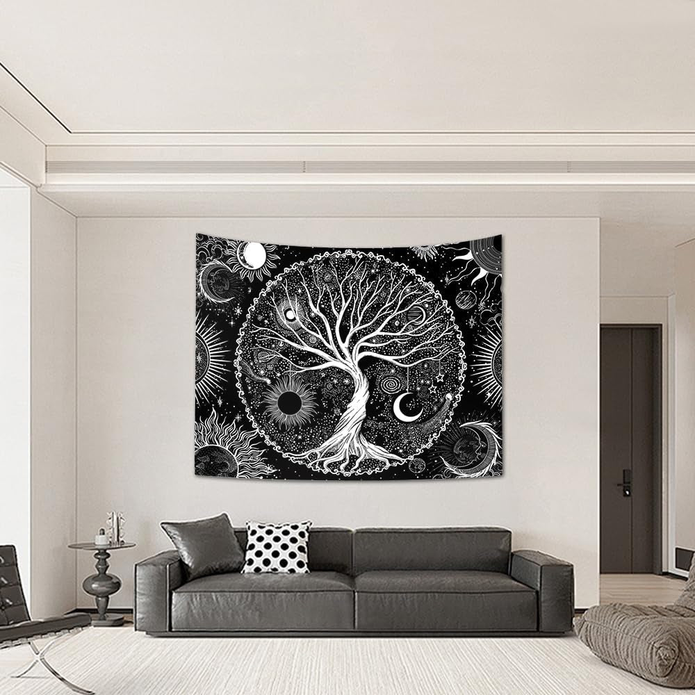 Tapiserie sequpr copac viata soare luna Casa - Accesorii si Decoratiuni Naty Shop