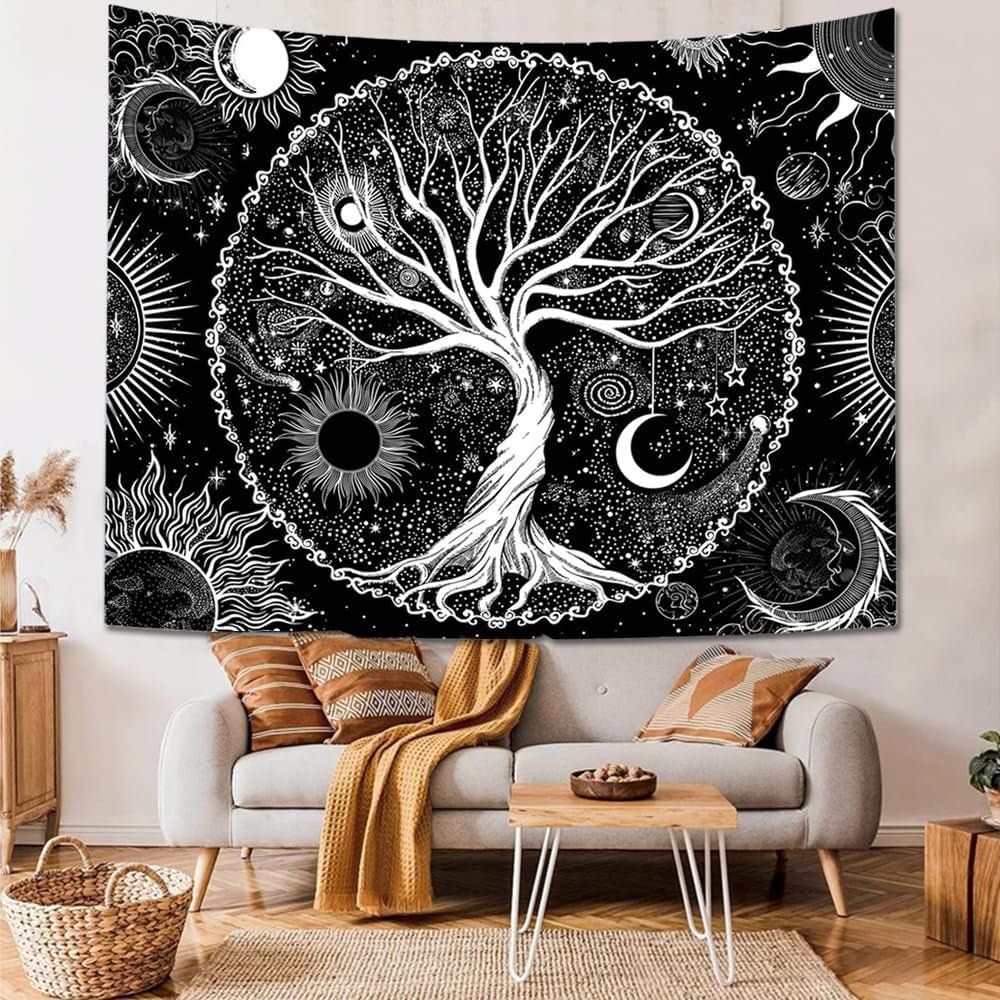 Tapiserie sequpr copac viata soare luna Casa - Accesorii si Decoratiuni Naty Shop