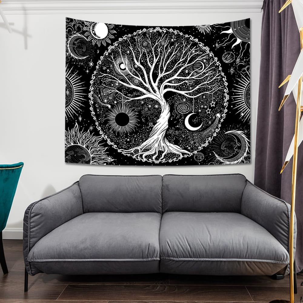 Tapiserie sequpr copac viata soare luna Casa - Accesorii si Decoratiuni Naty Shop