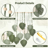 Tapiserie stil fereastra decorare 40cm verde Casa - Accesorii si Decoratiuni Naty Shop