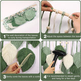 Tapiserie suspensie decoratie frunze tesute Casa - Accesorii si Decoratiuni Naty Shop