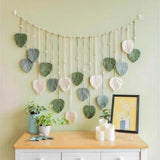 Tapiserie suspensie decoratie frunze tesute Casa - Accesorii si Decoratiuni Naty Shop
