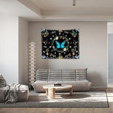 Tapiserie tapiterie fluturi verzi tesatura periata Casa - Accesorii si Decoratiuni Naty Shop