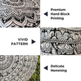 Tapiserie tapiterie mandala grey black wall cloth Casa - Accesorii si Decoratiuni Naty Shop