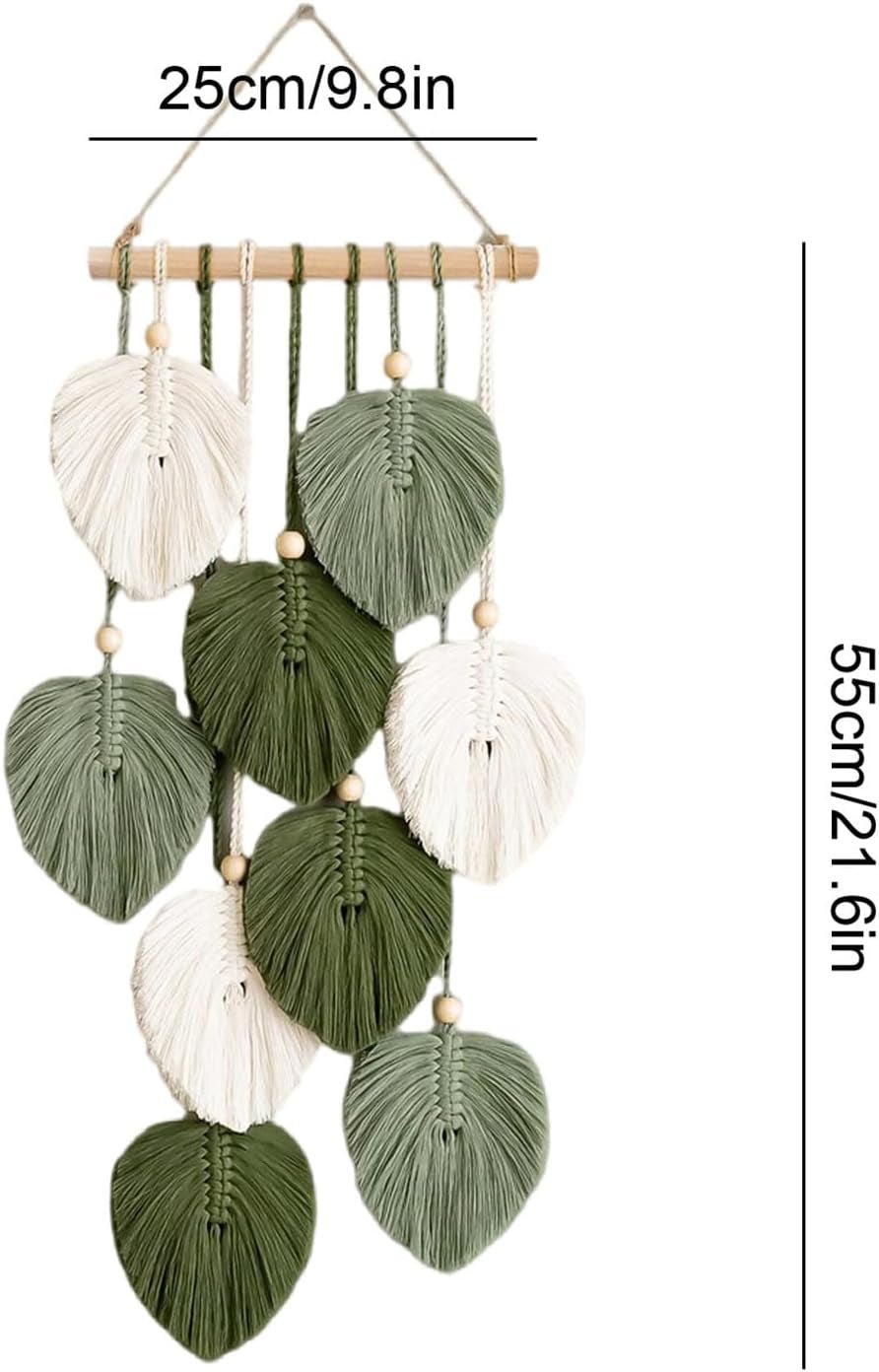 Tapiserie tapiterie margele lemn frunze verzi manuala Casa - Accesorii si Decoratiuni Naty Shop