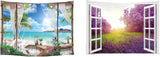 Tapiserie ulticool casa plaja mare insula palmier Casa - Accesorii si Decoratiuni Naty Shop Plajă Mare Natură