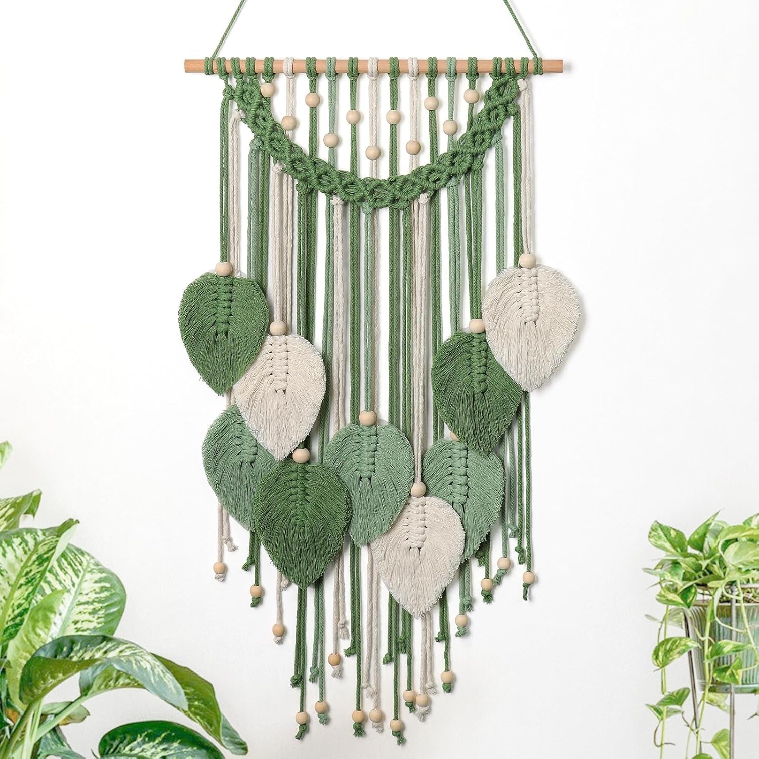 Tapiserie weldomcor tapiterie mic comert margele lemn frunze Casa - Accesorii si Decoratiuni Naty Shop Salutări