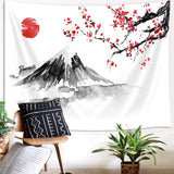 Tapiserie yisumei estetica luna flori negru dimensiune Casa - Accesorii si Decoratiuni Naty Shop Roșu 150L X 130B Cm