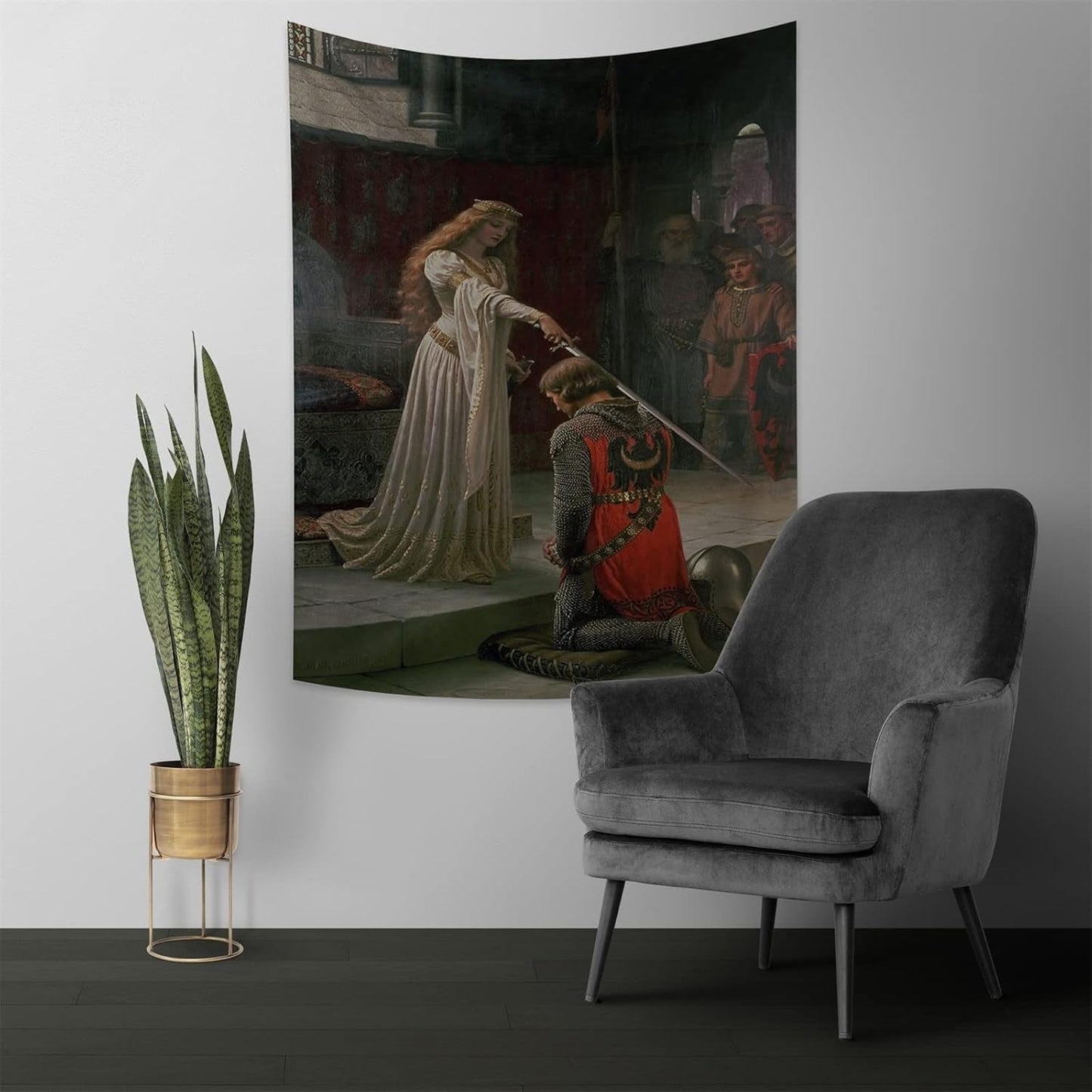 Tapiserie yongfoto cavaler pictura ulei medieval anglia Casa - Accesorii si Decoratiuni Naty Shop