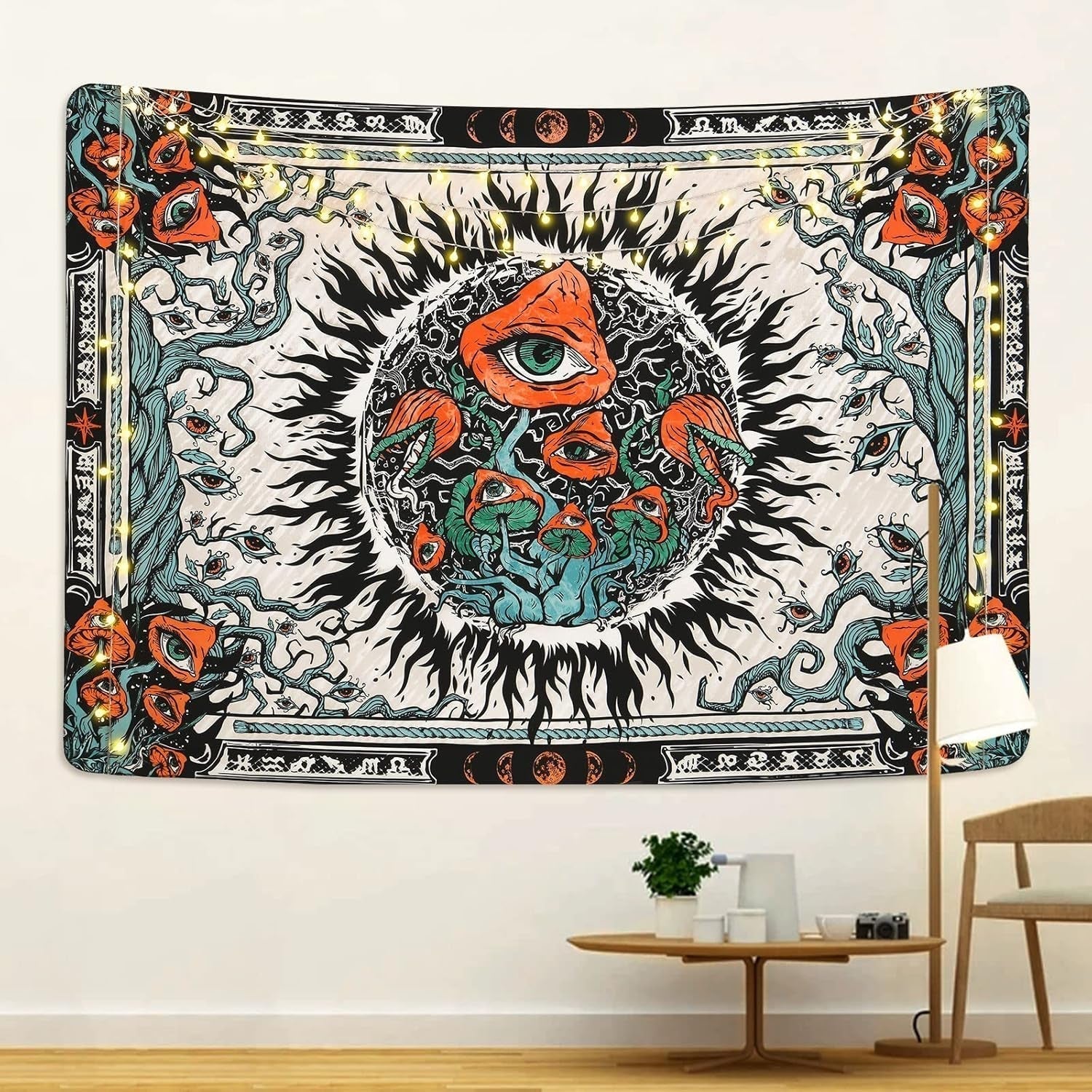 Tapiserie yrendenge ciuperci arderea soarelui panza hippie eyes Casa - Accesorii si Decoratiuni Naty Shop