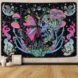 Tapiserie yrendenge tapiterie fluorescenta fluturi faza Casa - Accesorii si Decoratiuni Naty Shop