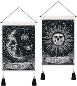 Tapiserie yugarlibi 2pcs tapiserii mici hanging luna soarele Casa - Accesorii si Decoratiuni Naty Shop Gotic 35X50 Cm