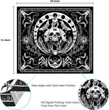 Tapiserie yugarlibi schelet negru sarpe molie panza estetic Casa - Accesorii si Decoratiuni Naty Shop
