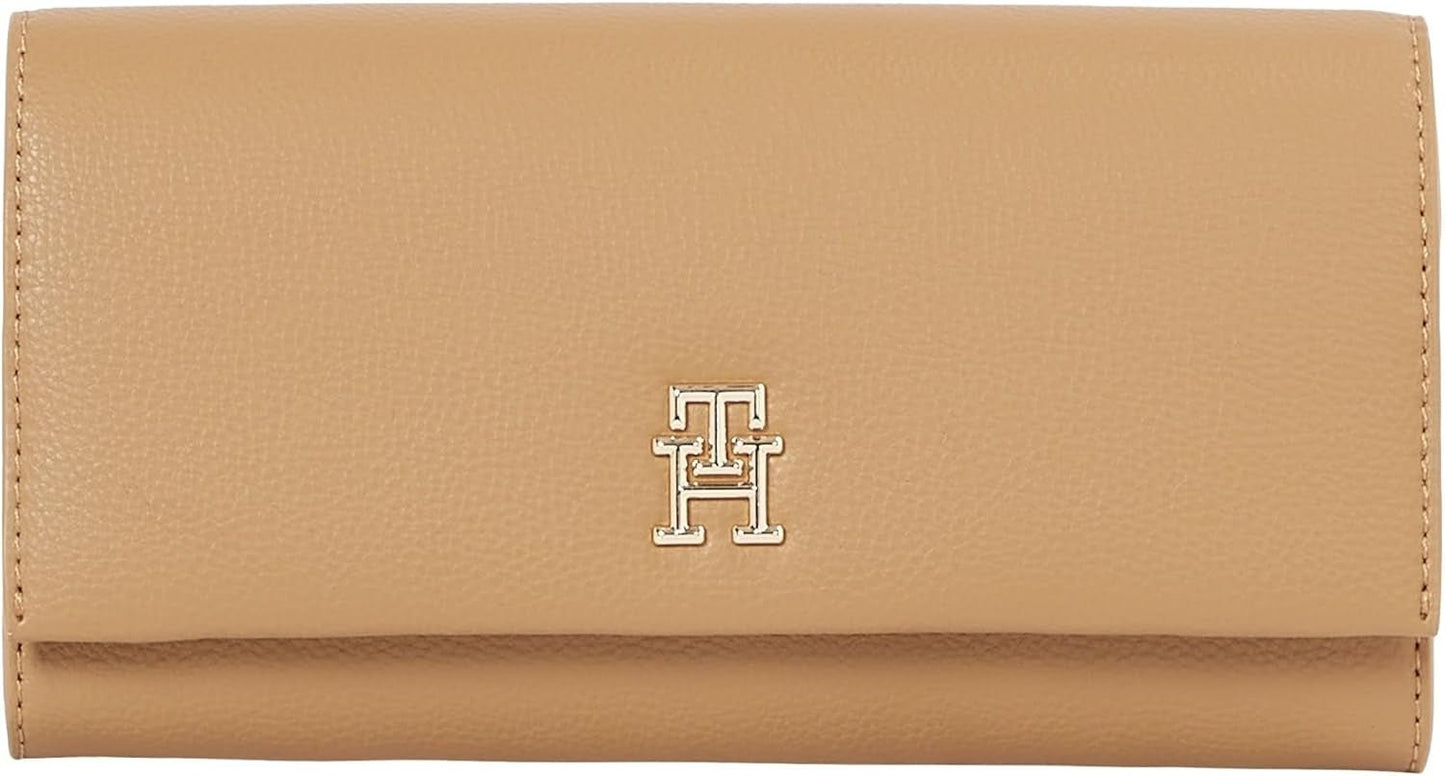 Tommy Hilfiger Aw0aw17267 Femeie Portofel Femei Naty Shop Kaki (pânză Safari) Os