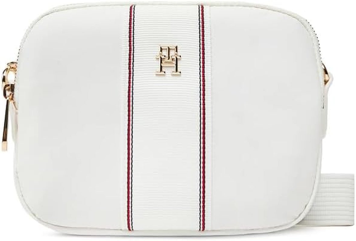 TOMMY HILFIGER Femeii Poppy Camera Bag Corp Aw0aw17230 Crossover Bagaje și echipament de călătorie Naty Shop Alb (Ecru Corp)