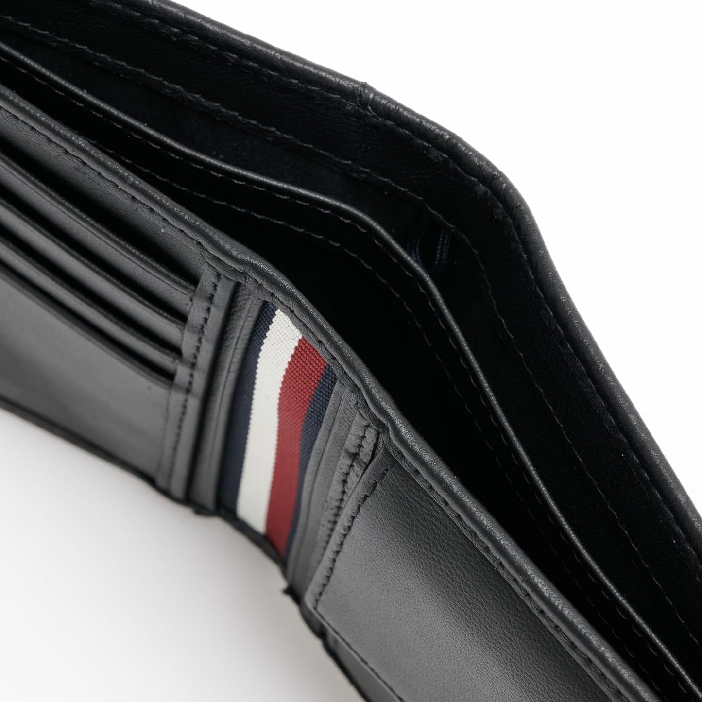Tommy Hilfiger TH PREMIUM LEATHER EXTRA CC COIN portofel dublu pentru bărbați, negru, OS Portofel Barbati Naty Shop