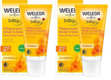 WELEDA Organic Baby Calendula Care Cream Body & Face 30ml - Cremă de față / cremă de piele pentru cosmetice naturale cu ulei de susan și lanolină pentru îngrijirea pielii uscate. Cremă hidratantă de îngrijire pentru bebeluși și copii Copii - Baie si Skincare Naty Shop Titlu implicit