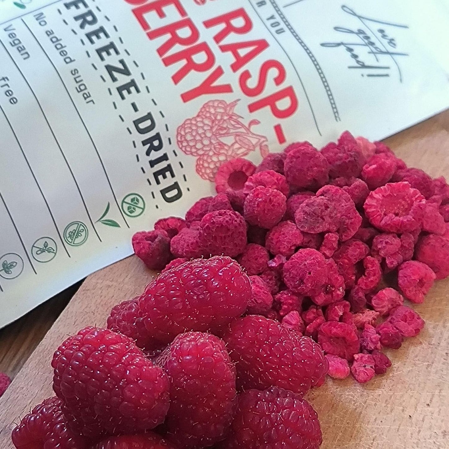 Zmeură liofilizată Bucăți rupte | XL 300g Fructe uscate Liofilizate | Zmeură uscată Fără gluten Fructe liofilizate | Fructe liofilizate | Zmeură liofilizată Produse deshidratate Naty Shop