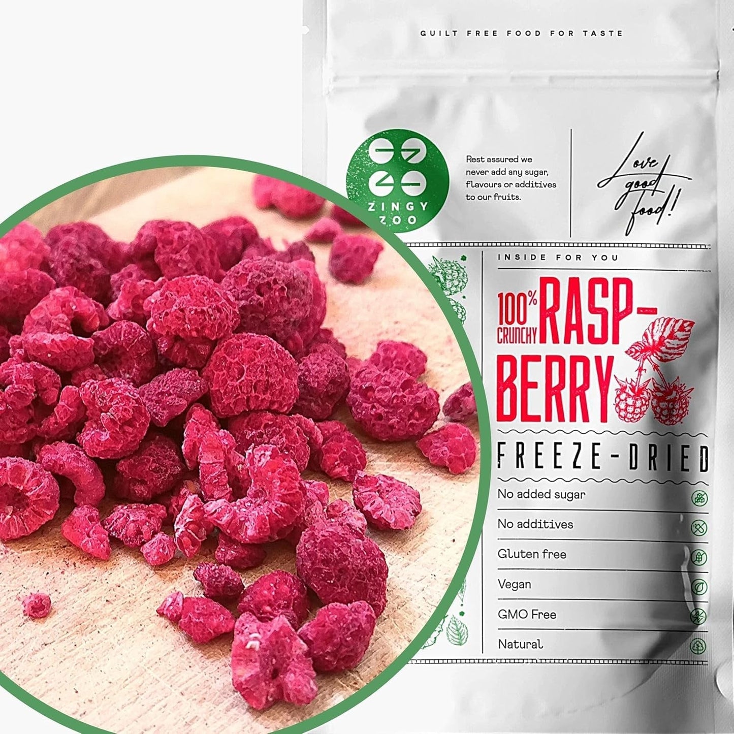 Zmeură liofilizată Bucăți rupte | XL 300g Fructe uscate Liofilizate | Zmeură uscată Fără gluten Fructe liofilizate | Fructe liofilizate | Zmeură liofilizată Produse deshidratate Naty Shop 100G