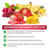 Zmeură liofilizată, FĂRĂ produse chinezești, 500g fructe întregi liofilizate, fără aditivi, fructate, fabricate în Germania Produse deshidratate Naty Shop